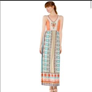 Flying Tomato Embroidered Maxi Dress